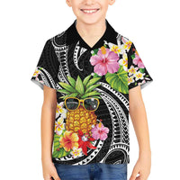 Hau'oli Makahiki Hou Hawaiian Shirt Aloha Pineapple Tropical Vibe LT9 - Polynesian Pride