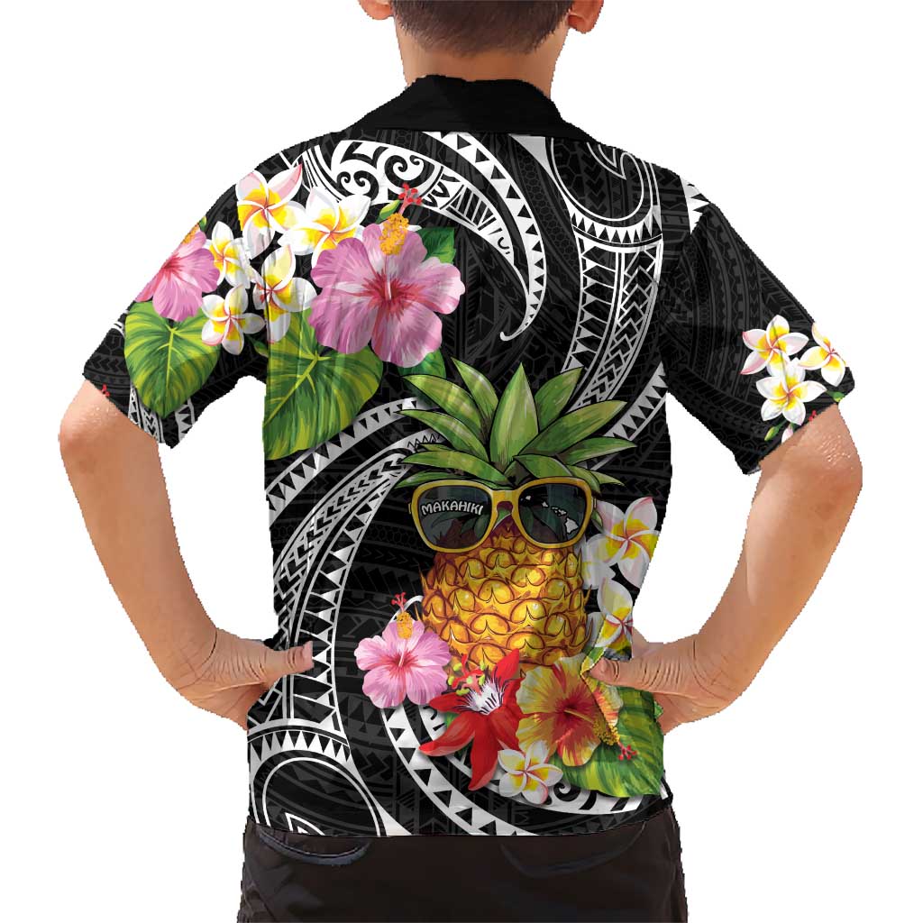 Hau'oli Makahiki Hou Hawaiian Shirt Aloha Pineapple Tropical Vibe LT9 - Polynesian Pride