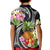 Hau'oli Makahiki Hou Kid Polo Shirt Aloha Pineapple Tropical Vibe