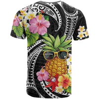 Hau'oli Makahiki Hou T Shirt Aloha Pineapple Tropical Vibe LT9 - Polynesian Pride