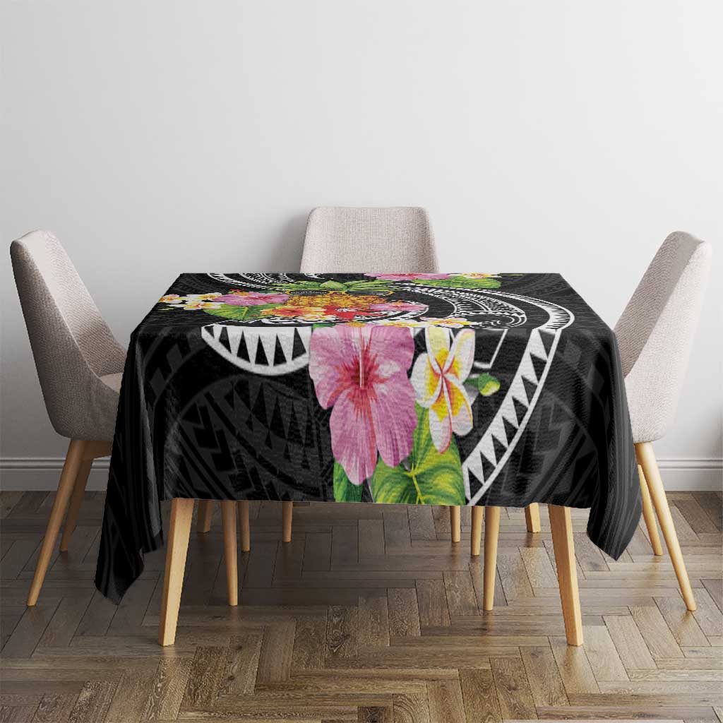 Hau'oli Makahiki Hou Tablecloth Aloha Pineapple Tropical Vibe LT9 - Polynesian Pride