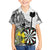 Personalised New Zealand Darts Family Matching Puletasi and Hawaiian Shirt Kowhai Floral with Maori Tattoo