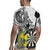 Personalised New Zealand Darts Rugby Jersey Kowhai Floral with Maori Tattoo