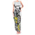 Personalised New Zealand Darts Tank Maxi Dress Kowhai Floral with Maori Tattoo