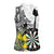 Personalised New Zealand Darts Women Sleeveless Polo Shirt Kowhai Floral with Maori Tattoo