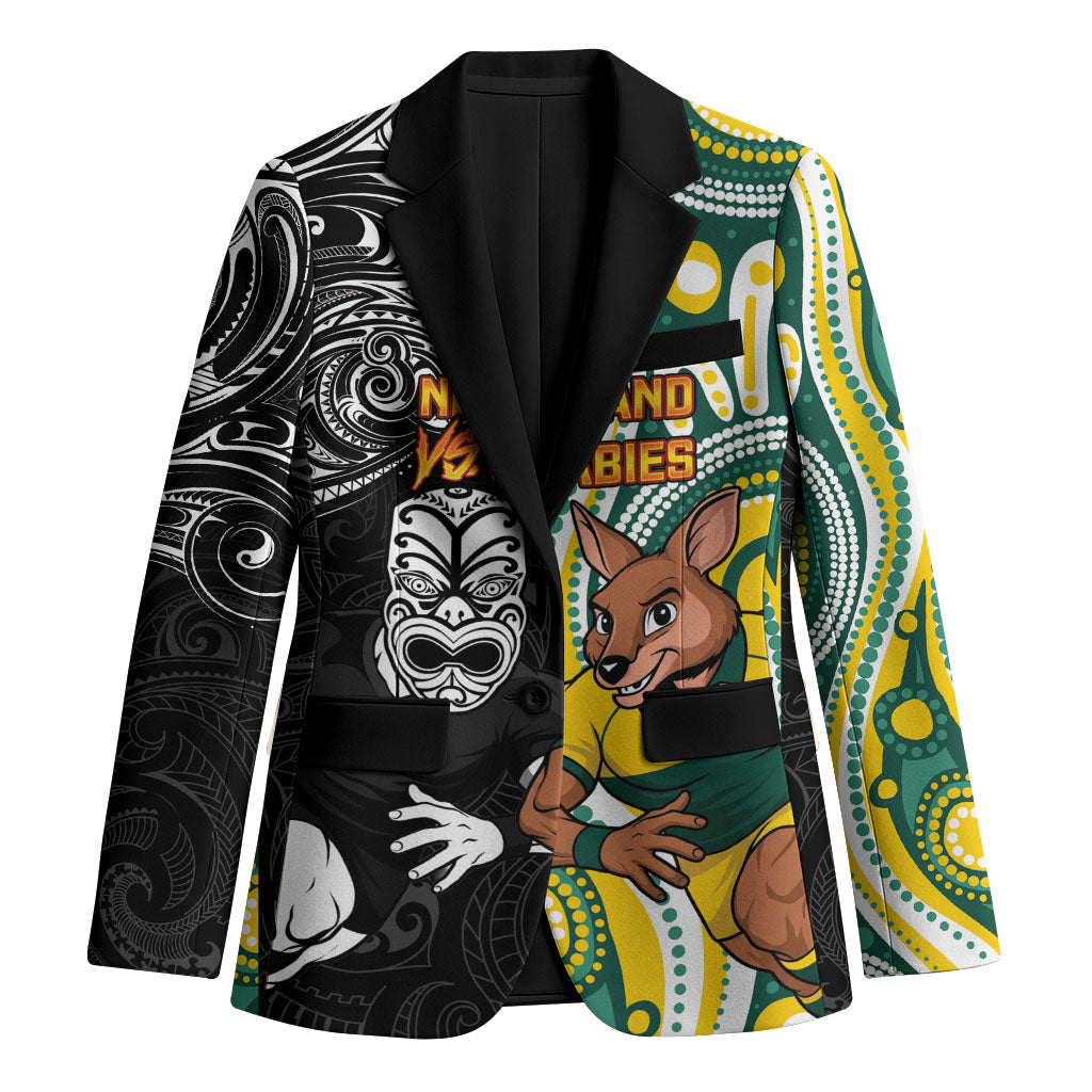 Custom Australia vs New Zealand Blazer Rugby Rivalry Two Nations One Battle LT9 Unisex Multicolor - Polynesian Pride