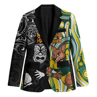 Custom Australia vs New Zealand Blazer Rugby Rivalry Two Nations One Battle LT9 Unisex Multicolor - Polynesian Pride