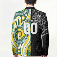 Custom Australia vs New Zealand Blazer Rugby Rivalry Two Nations One Battle LT9 - Polynesian Pride