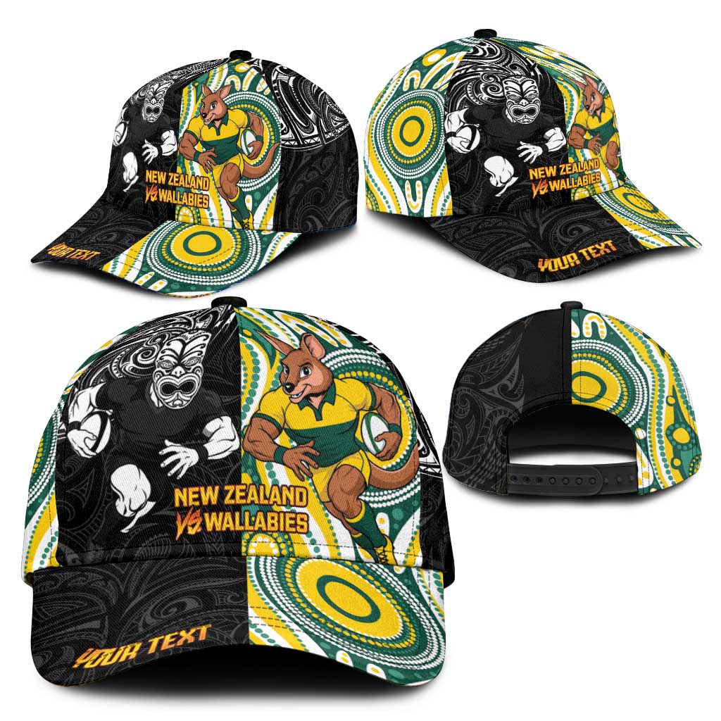 Personalised Australia vs New Zealand Classic Cap Rugby Rivalry Two Nations One Battle LT9 - Polynesian Pride