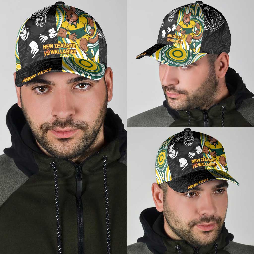 Personalised Australia vs New Zealand Classic Cap Rugby Rivalry Two Nations One Battle LT9 - Polynesian Pride