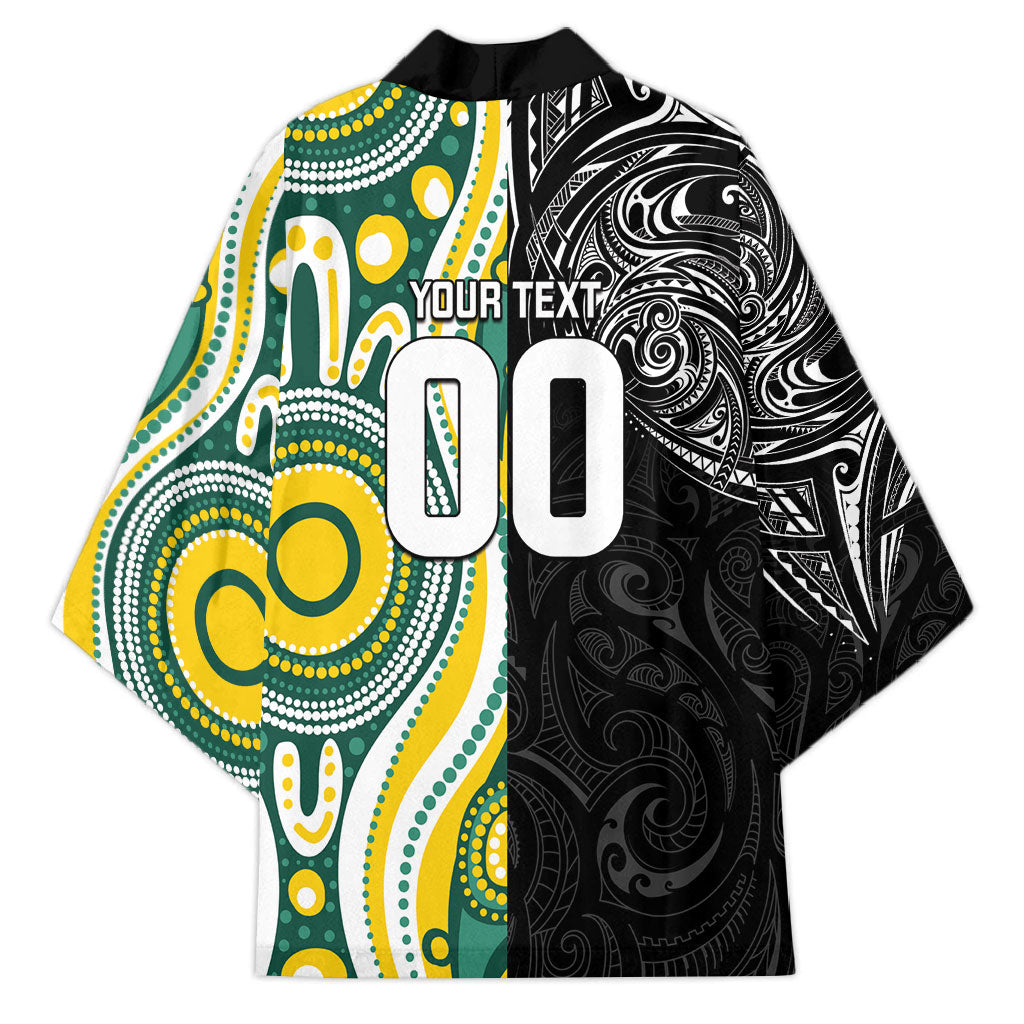 Custom Australia vs New Zealand Kimono Rugby Rivalry Two Nations One Battle LT9 - Polynesian Pride