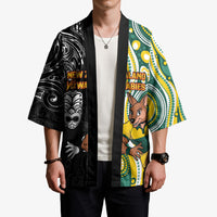 Custom Australia vs New Zealand Kimono Rugby Rivalry Two Nations One Battle LT9 - Polynesian Pride