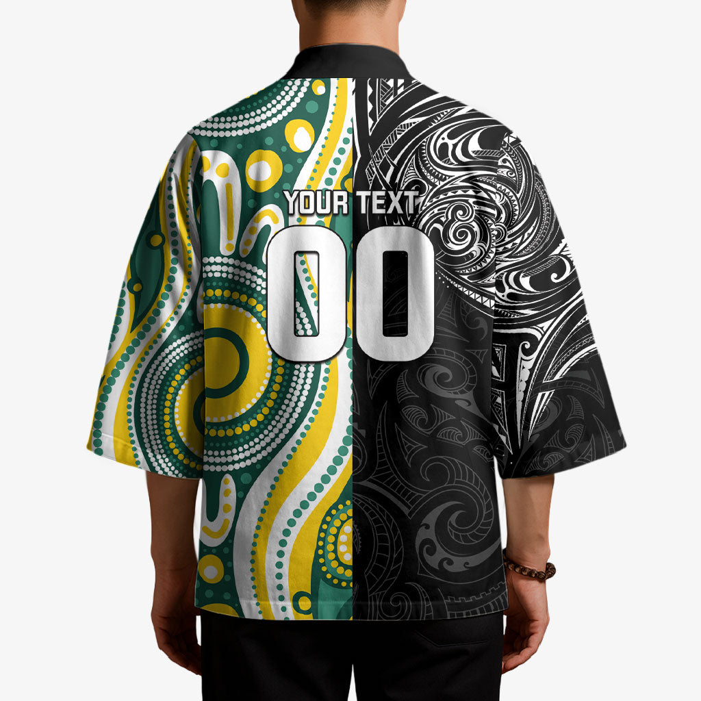 Custom Australia vs New Zealand Kimono Rugby Rivalry Two Nations One Battle LT9 - Polynesian Pride