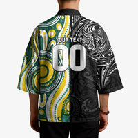 Custom Australia vs New Zealand Kimono Rugby Rivalry Two Nations One Battle LT9 - Polynesian Pride
