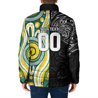 Custom Australia vs New Zealand Padded Jacket Rugby Rivalry Two Nations One Battle LT9 - Polynesian Pride