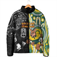 Custom Australia vs New Zealand Padded Jacket Rugby Rivalry Two Nations One Battle LT9 - Polynesian Pride