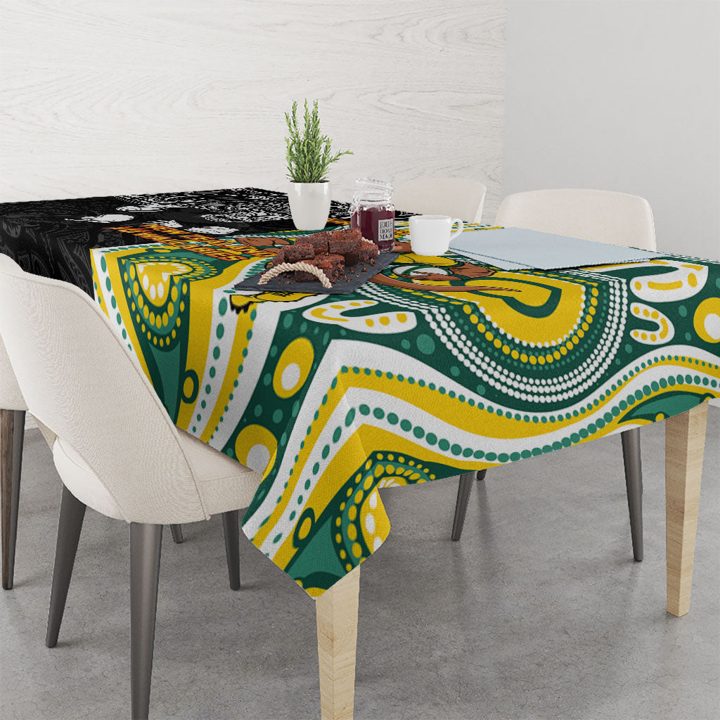 Custom Australia vs New Zealand Tablecloth Rugby Rivalry Two Nations One Battle LT9 - Polynesian Pride