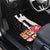 Custom Fiji England Rugby Car Mats Tapa Pattern and Rose Flower World Cup 2023 LT9 - Polynesian Pride