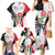 Custom Fiji England Rugby Family Matching Mermaid Dress and Hawaiian Shirt Tapa Pattern and Rose Flower World Cup 2023 LT9 - Polynesian Pride