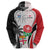 Custom Fiji England Rugby Hoodie Tapa Pattern and Rose Flower World Cup 2023 LT9 - Polynesian Pride