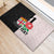Custom Fiji England Rugby Rubber Doormat Tapa Pattern and Rose Flower World Cup 2023 LT9 - Polynesian Pride