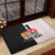 Custom Fiji England Rugby Rubber Doormat Tapa Pattern and Rose Flower World Cup 2023 LT9 - Polynesian Pride