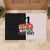 Custom Fiji England Rugby Rubber Doormat Tapa Pattern and Rose Flower World Cup 2023 LT9 - Polynesian Pride