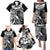 Aloha Black Tribal Honu Tattoo Family Matching Puletasi and Hawaiian Shirt