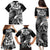 Aloha Black Tribal Honu Tattoo Family Matching Puletasi and Hawaiian Shirt