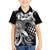 Aloha Black Tribal Honu Tattoo Family Matching Tank Maxi Dress and Hawaiian Shirt