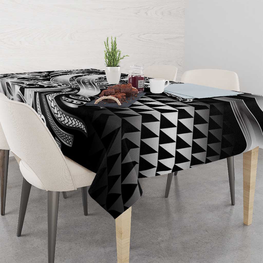 Aloha Black Tribal Honu Tattoo Tablecloth