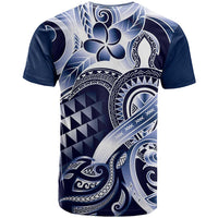 Aloha Blue Tribal Honu Tattoo T Shirt