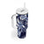 Aloha Blue Tribal Honu Tattoo Tumbler With Handle