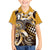 Aloha Gold Tribal Honu Tattoo Family Matching Off The Shoulder Long Sleeve Dress and Hawaiian Shirt