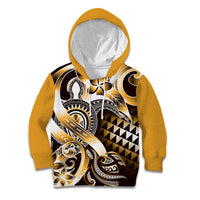 Aloha Gold Tribal Honu Tattoo Kid Hoodie