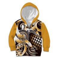 Aloha Gold Tribal Honu Tattoo Kid Hoodie