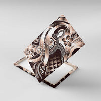 Aloha Mocha Mousse Tribal Honu Tattoo Canvas Wall Art LT9 With Frame Mocha Mousse - Polynesian Pride