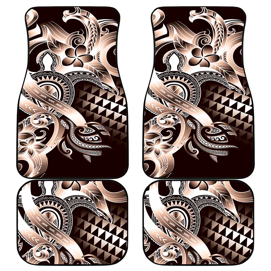 Aloha Mocha Mousse Tribal Honu Tattoo Car Mats LT9 - Polynesian Pride