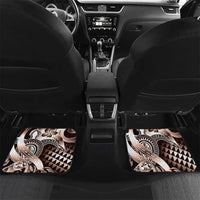 Aloha Mocha Mousse Tribal Honu Tattoo Car Mats LT9 Set 2pcs - Back Mocha Mousse - Polynesian Pride