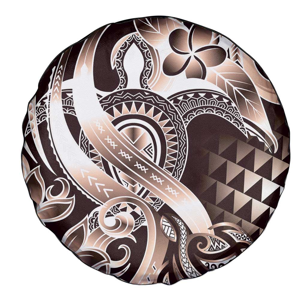 Aloha Mocha Mousse Tribal Honu Tattoo Spare Tire Cover LT9 - Polynesian Pride