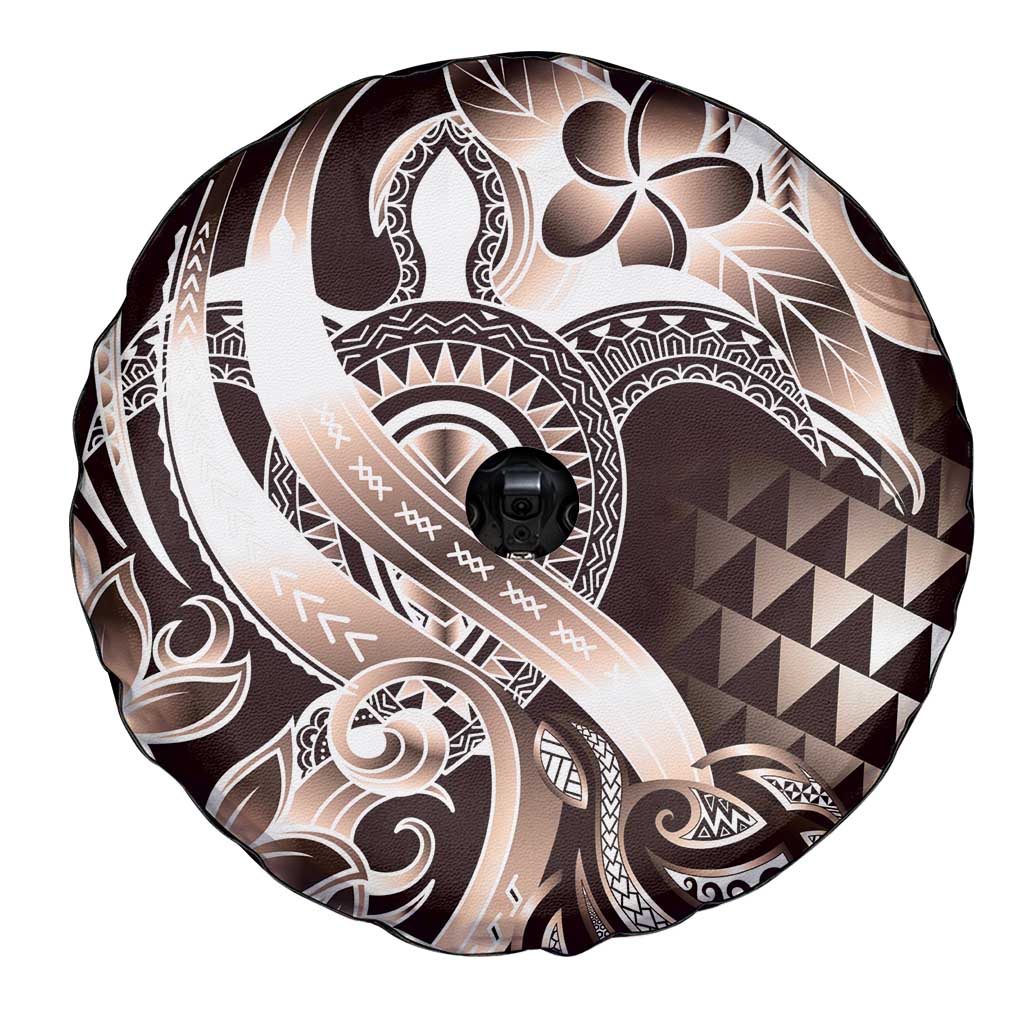 Aloha Mocha Mousse Tribal Honu Tattoo Spare Tire Cover LT9 - Polynesian Pride
