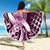 Aloha Pink Tribal Honu Tattoo Beach Blanket