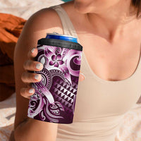 Aloha Pink Tribal Honu Tattoo 4 in 1 Can Cooler Tumbler LT9 - Polynesian Pride