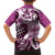 Aloha Pink Tribal Honu Tattoo Family Matching Puletasi and Hawaiian Shirt