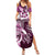 Aloha Pink Tribal Honu Tattoo Family Matching Summer Maxi Dress and Hawaiian Shirt