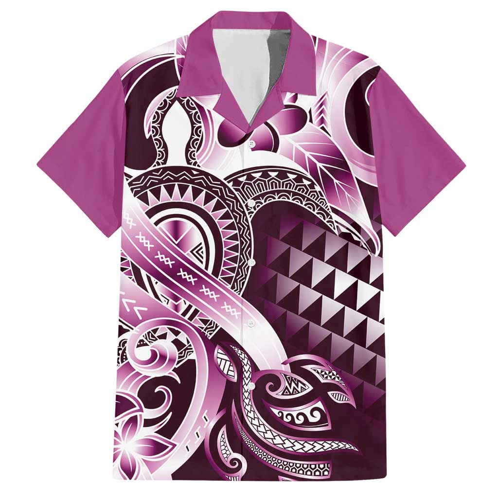 Aloha Pink Tribal Honu Tattoo Hawaiian Shirt LT9 Pink - Polynesian Pride