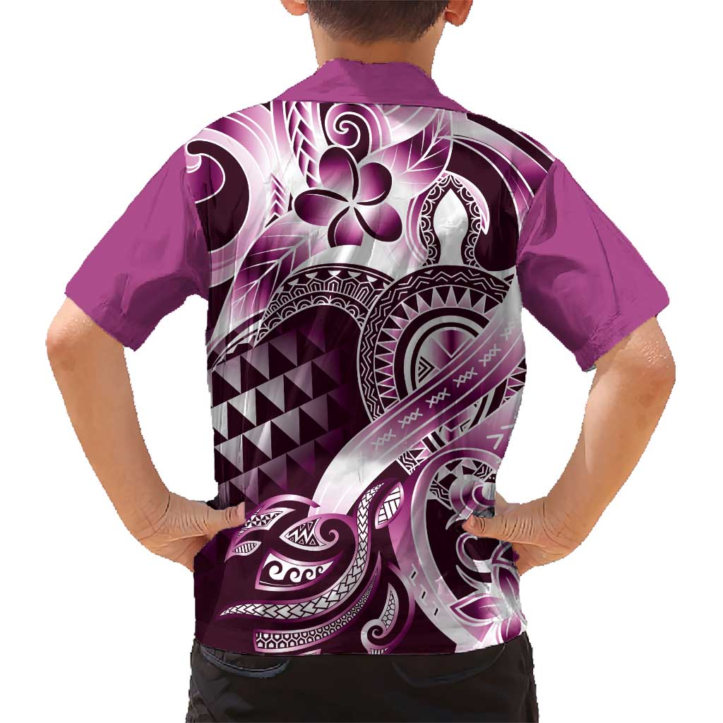Aloha Pink Tribal Honu Tattoo Hawaiian Shirt LT9 - Polynesian Pride