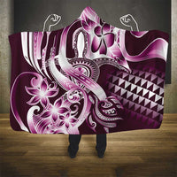 Aloha Pink Tribal Honu Tattoo Hooded Blanket LT9 - Polynesian Pride