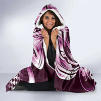 Aloha Pink Tribal Honu Tattoo Hooded Blanket LT9 - Polynesian Pride