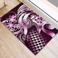 Aloha Pink Tribal Honu Tattoo Rubber Doormat LT9 - Polynesian Pride